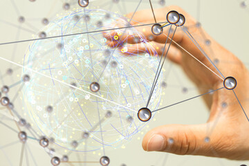 touch Futuristic wave, Futuristic data stream