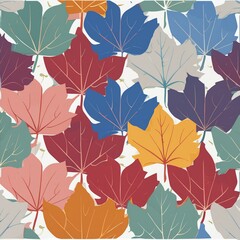 Obraz premium autumn leaves pattern