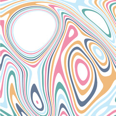 ABSTRACT ILLUSTRATION MARBLED TEXTURE LIQUIFY PSYCHEDELIC PASTEL SOFT COLORFUL DESIGN. OPTICAL ILLUSION BACKGROUND VECTOR DESIGN