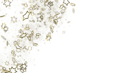 Cosmic Christmas Showers: Dynamic 3D Illustration of Descending Celestial Showers for the Holidays