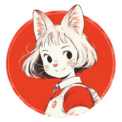 cat character,logo design