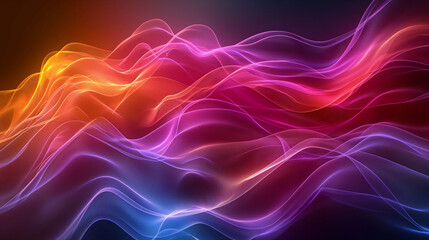 Fototapeta premium Energy Waves - Visual representations of energy waves in vibrant colors.