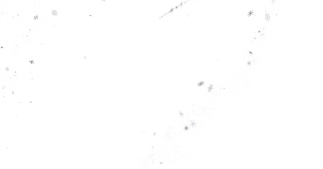 Glistening Snow Shower: Striking 3D Illustration Showcasing Falling Holiday Snowflakes