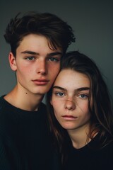 Portrait of a young people. Shot in studio