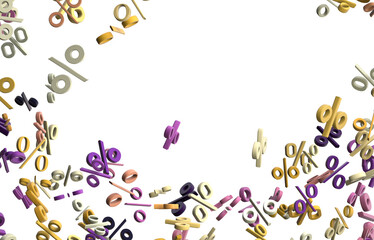 sale digital percent in transparent