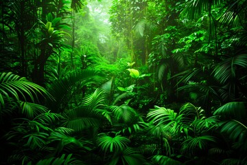 Rainforest. Tropic jungle. Amazon forestry