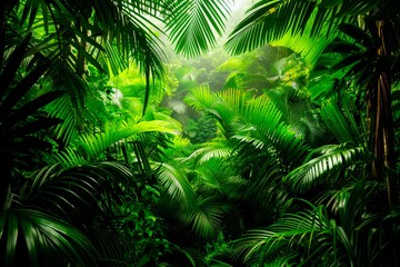 Rainforest. Tropic jungle. Amazon forestry