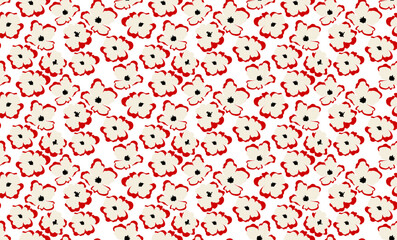 Seamless daisy flower pattern. Floral pattern.