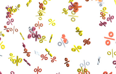 sale digital percent in transparent