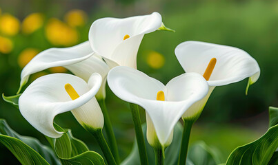 white lily flowers 