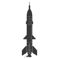 Silhouette missile black color only