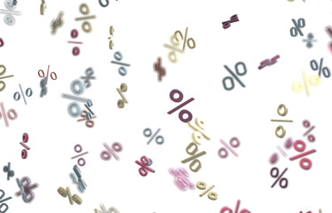 sale digital percent in transparent