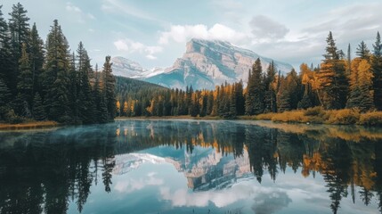 High-definition shot of a serene lake with reflections of the surrounding trees and mountains --ar 16:9 --style raw Job ID: 9d88fc95-4ac1-4740-a8d5-e718031b6eb3