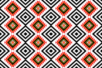 Geometric African American oriental seamless pattern 