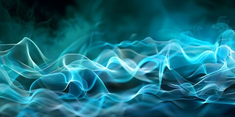 Obraz premium Visualizing Stock Market Data in a Modern Wide-Format Ripple Curve Design. Concept Data Visualization, Stock Market Trends, Modern Design, Wide-Format, Ripple Curve