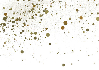 Glorious Cascade: Exquisite 3D Illustration of Glowing gold Confetti