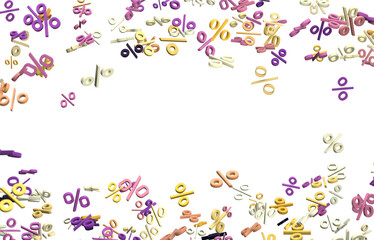 Blurred sale background.