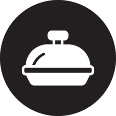 food tray glyph icon