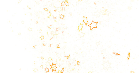 Galactic Christmas Descent: Enthralling 3D Illustration of Falling Holiday Stars from the Cosmos