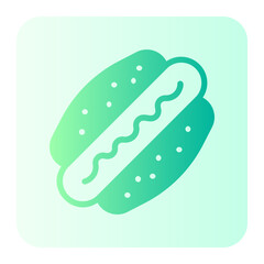 hot dog gradient icon