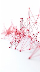 Illustration of a line graph with AI text integrated into the design on a white background