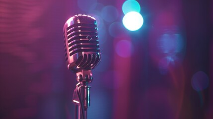 The Vintage Microphone on Stage