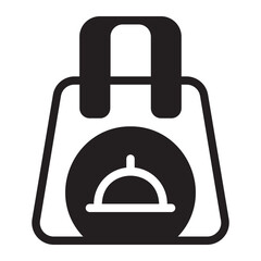 bag glyph icon