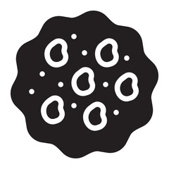 cookie glyph icon