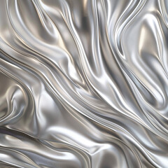 Abstract dynamic wave silver background.