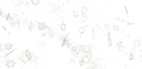 Galactic Christmas Descent: Enthralling 3D Illustration of Falling Holiday Stars from the Cosmos