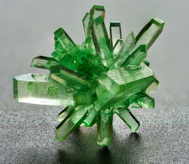 artificially grown green crystal