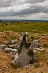 Loughcrew Cairns Historic Passage Tomb Relic near Oldcastle, County Meath, Ireland, Europe