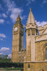 Standing tall under London skies: The iconic Big Ben keeping time with history.