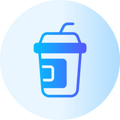 Soft drink gradient icon