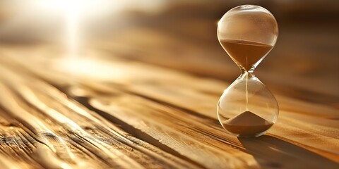 Image symbolizing time scarcity missed chances stress pressure limited time Text space. Concept Time Management, Stress, Missed Opportunities, Deadlines, Pressure