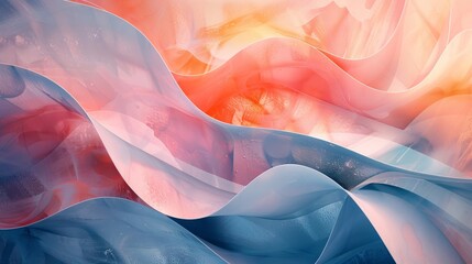 An abstract background featuring a blend of mysterious shapes and enigmatic patterns, rendered in a minimalist style with subtle gradients and soft hues, creating an atmosphere of intrigue and