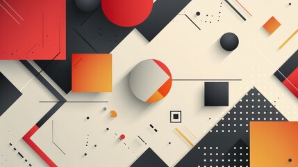 An abstract concept background featuring simple, geometric forms. The minimalist design uses clean lines and a limited color palette to evoke a sense of the unknown.