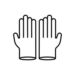 Rubber Glove vector icon