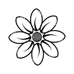 flower icon illustration vector