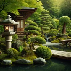 日本庭園の風景