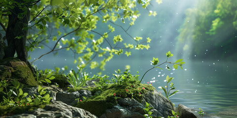 Beauty nature landscape background