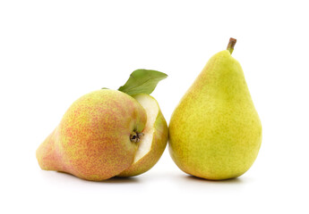 Two ripe pear.
