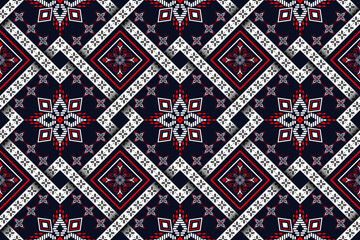 Embroidery designs Oriental geometric ethnic pattern for background or carpet, wallpaper, batik wrapping, curtain design, vector illustration	