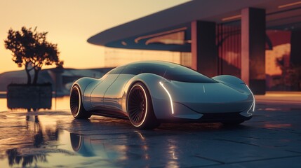 A Hyper Futuristic Sports Car.