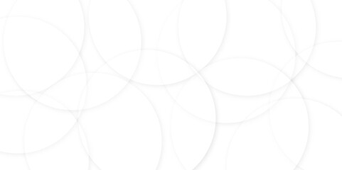 Abstract background with white abstract geometric background with soft light white paper circles in design. white Background With Wavy Shape. Dynamic geometric circle shapes.