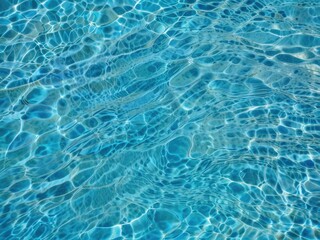 Beautiful background, the texture of the glare of the pool water.