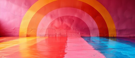 Obraz premium Many little rainbows wallpaper