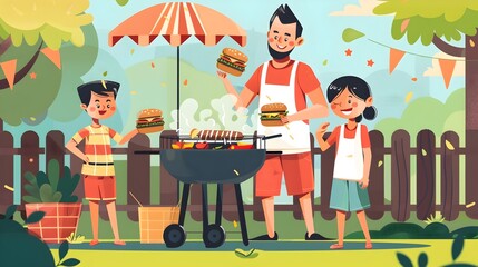 Father's Day Delight: A Backyard Barbecue Filled with Joy, Laughter, and Togetherness