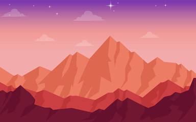 Vector Colourful Landscape Illustration