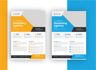 Creative Business Flayer Layout,creative business flayer design template vector illustration